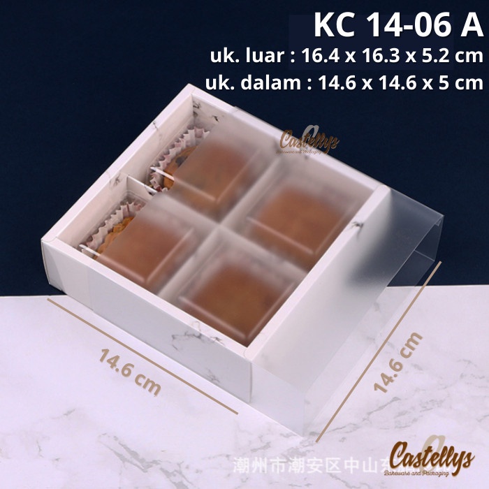 

KC 14-06 A 5pcs Kotak Box Kue Mooncake Pia Cookies Pudding