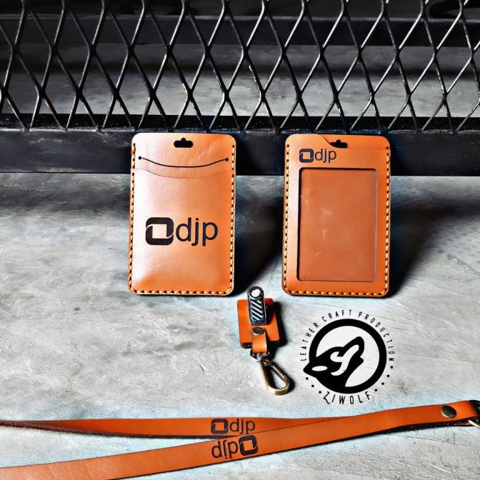 

[[COD]] Id card holder kulit / name tag kulit asli / free gravir nama/logo PROMO Kode 1137