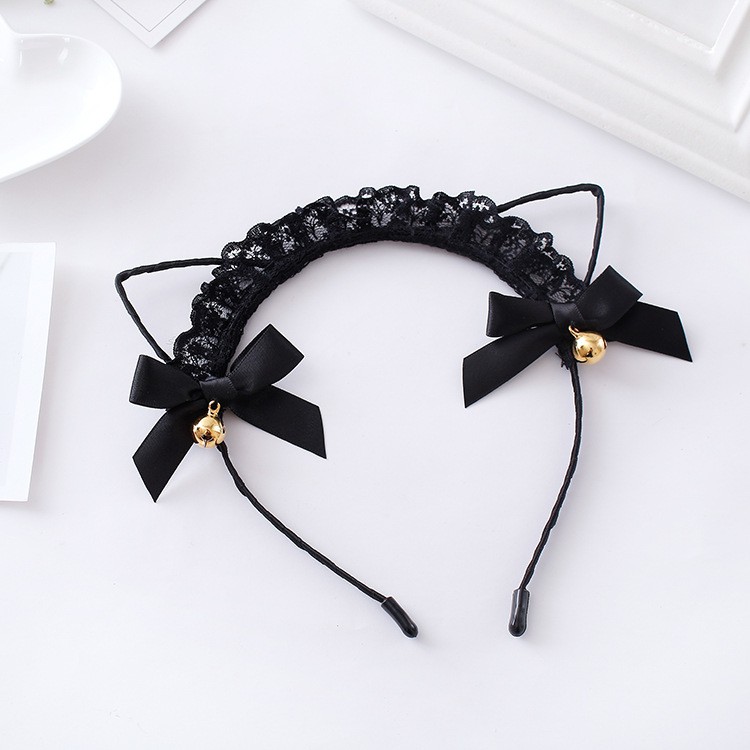 HBCG headband cat lace bando kuping kucing renda lingerie cute maid gothic