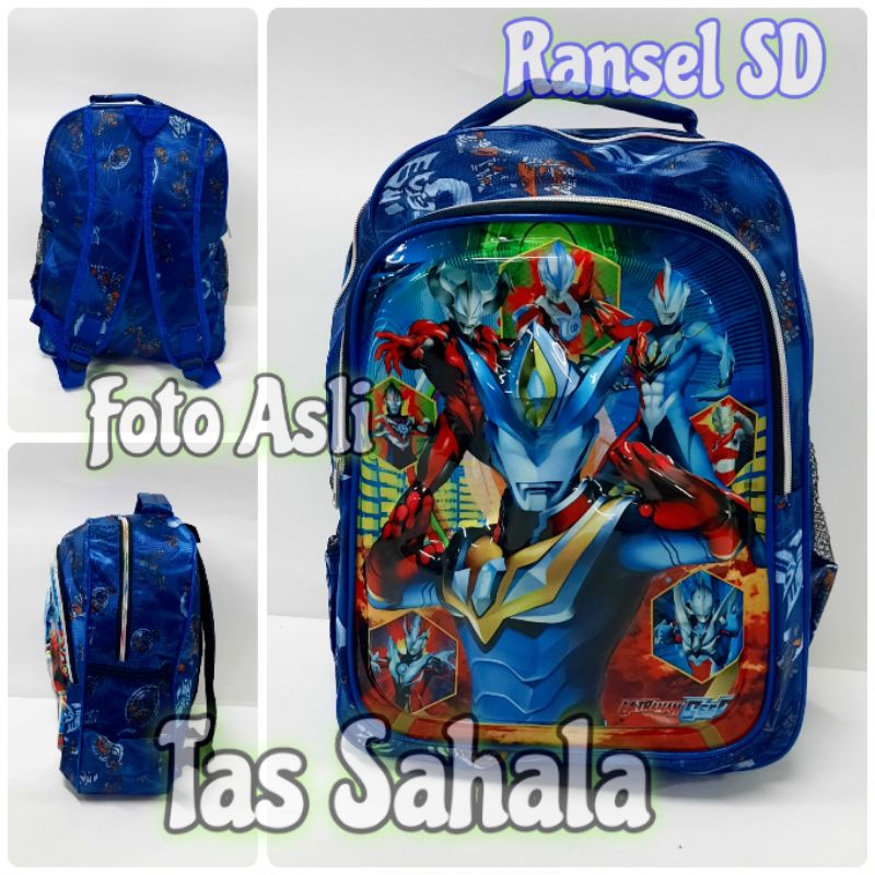 Tas Sekolah Anak Laki Laki Sd ORIGINAL Tas Sekolah Anak Laki BackPack IMPORT Karakter SUPERHERO ULTR
