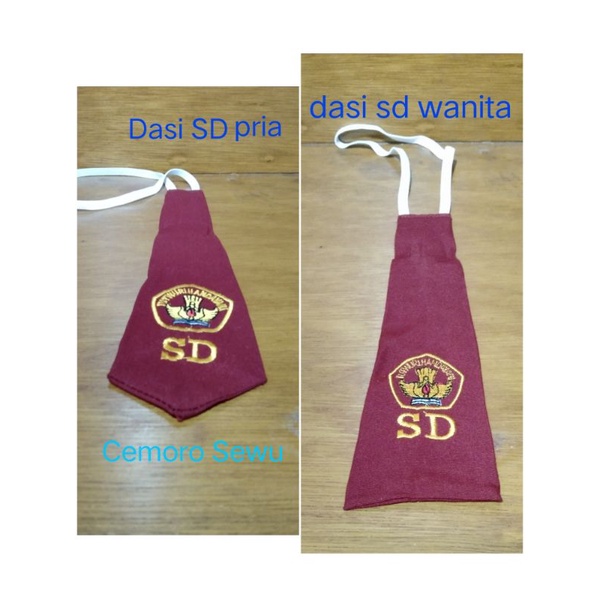 custom dasi sd bordir nama sekolah