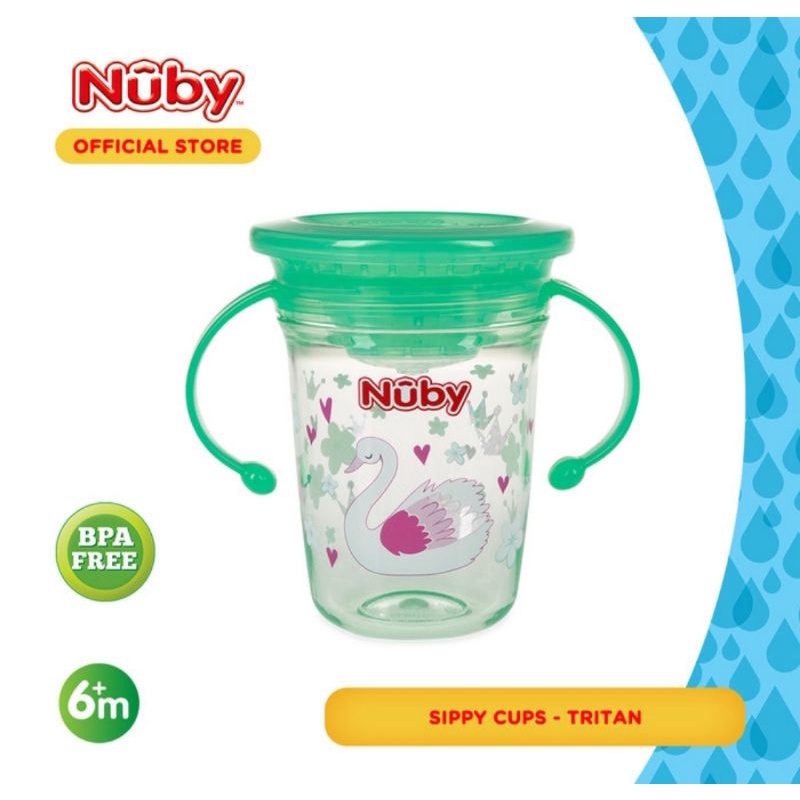 Nuby 360 Wonder Glitter Cup360 Ukuran 240 ml/Gelas Minum Anak Bayi