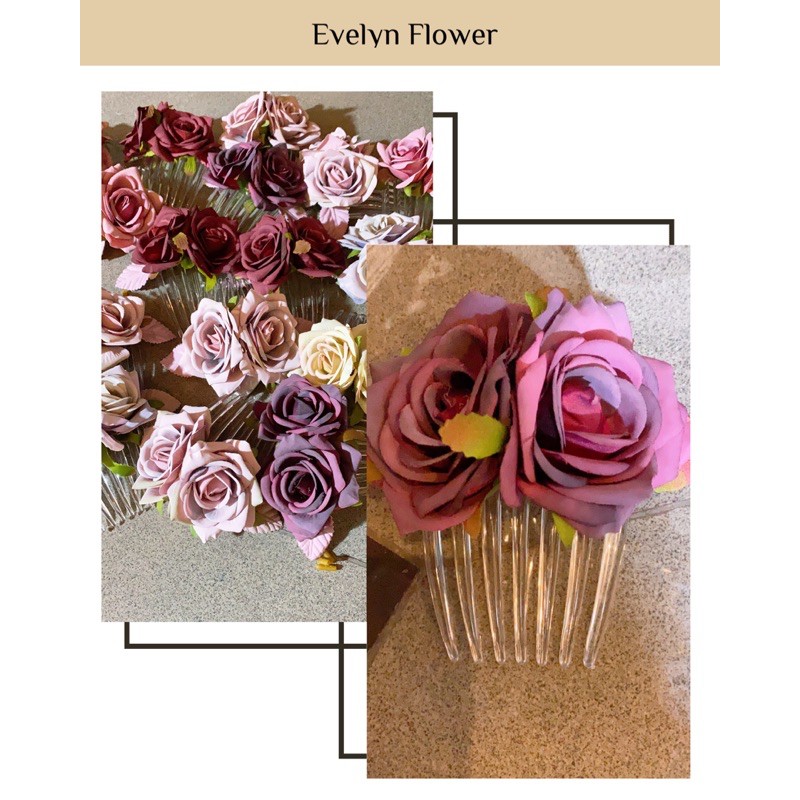 sirkam mawar / sirkam sanggul/ jepit sanggul /sirkam bunga accesoris sanggul