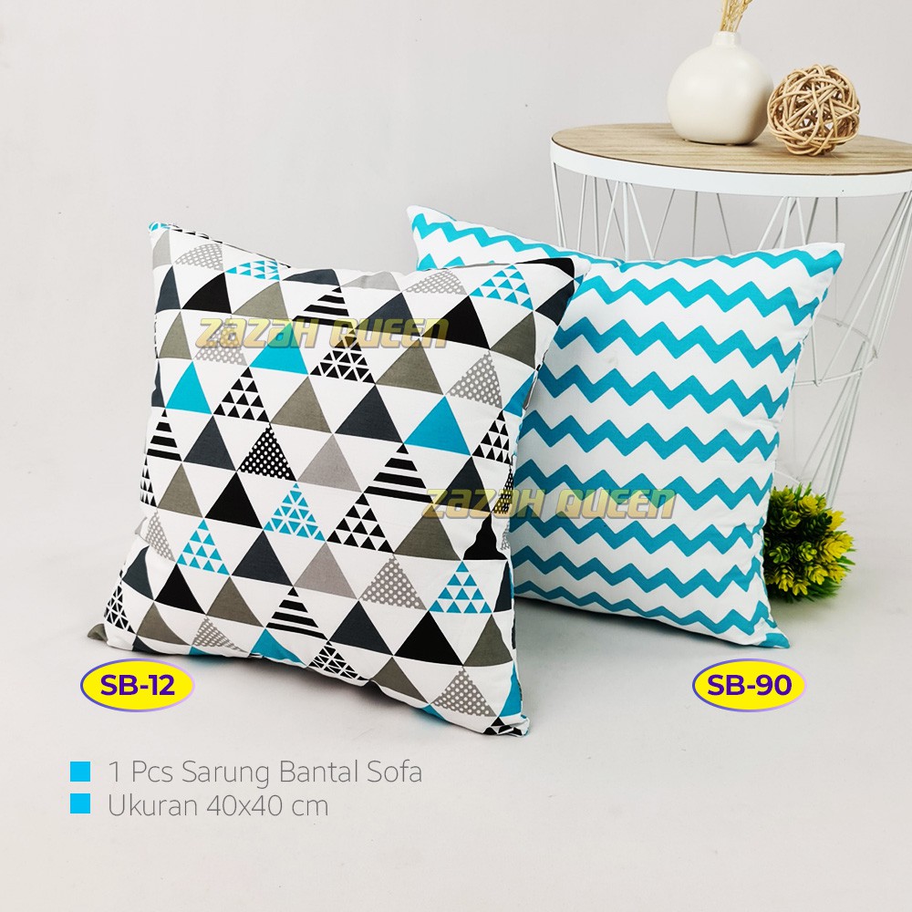 [MOTIF ZIGZAG] Sarung Bantal Sofa Minimalis