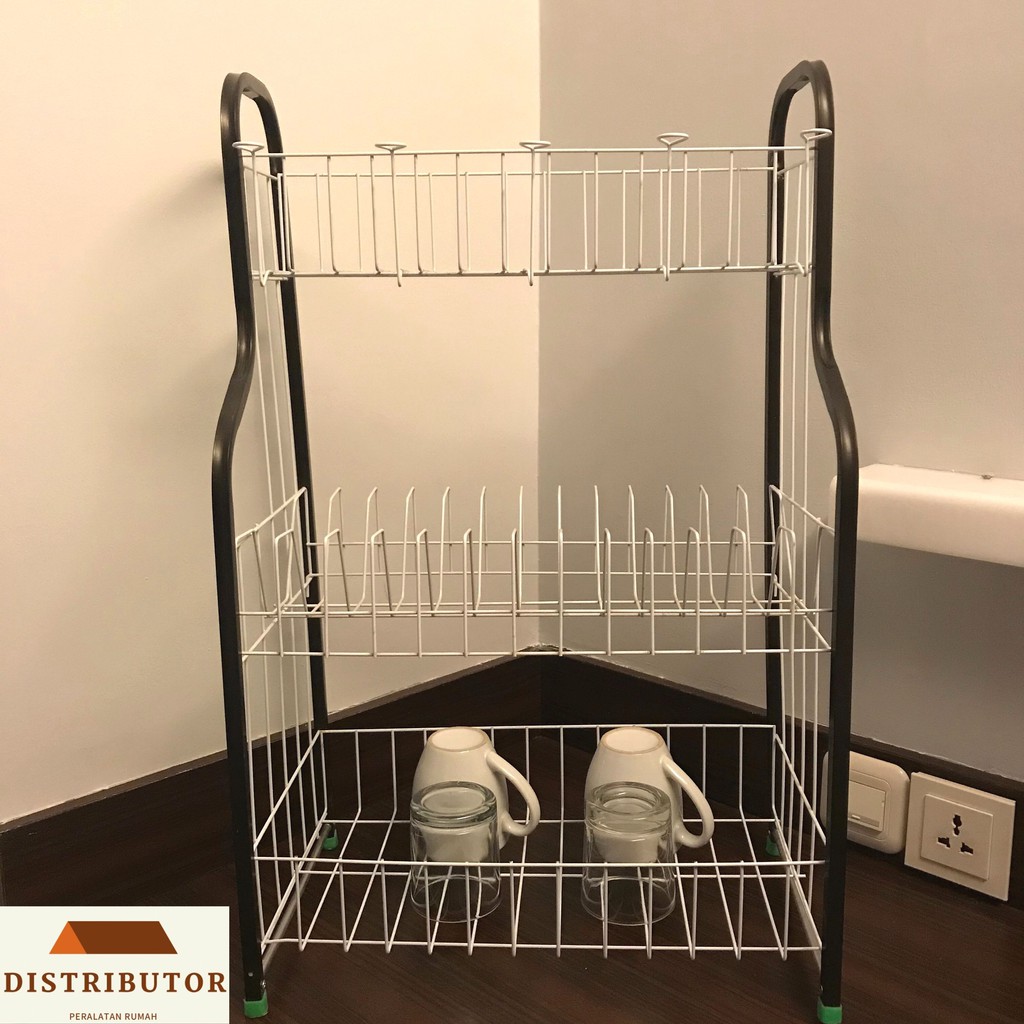Rak Piring Wastafel Anti Karat Rak Piring 3 Susun Serbaguna Rak Model Terbaru Rak Piring Murah