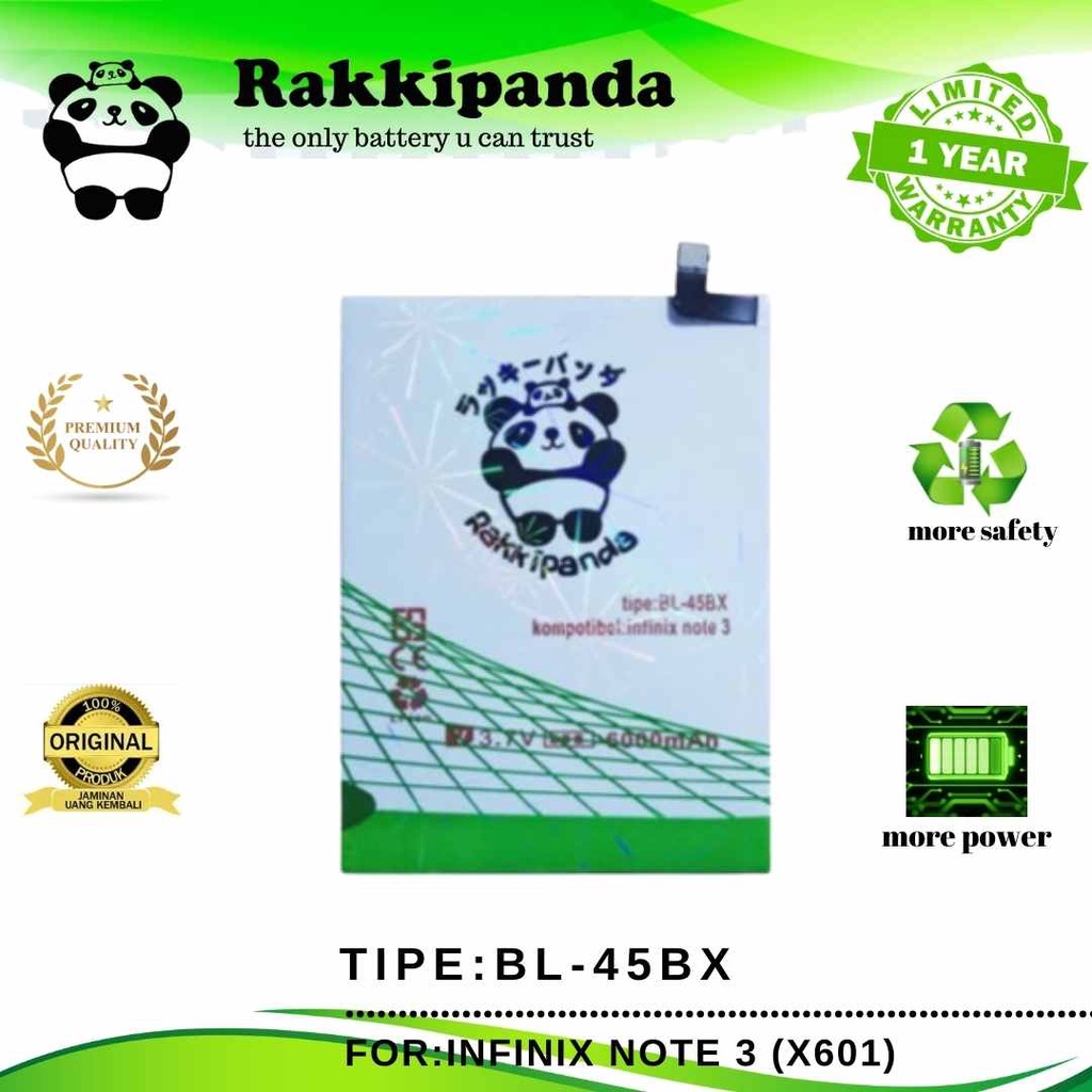 RakkiPanda - BL-45BX Infinix Note 3 X601 Batre Batrai Baterai