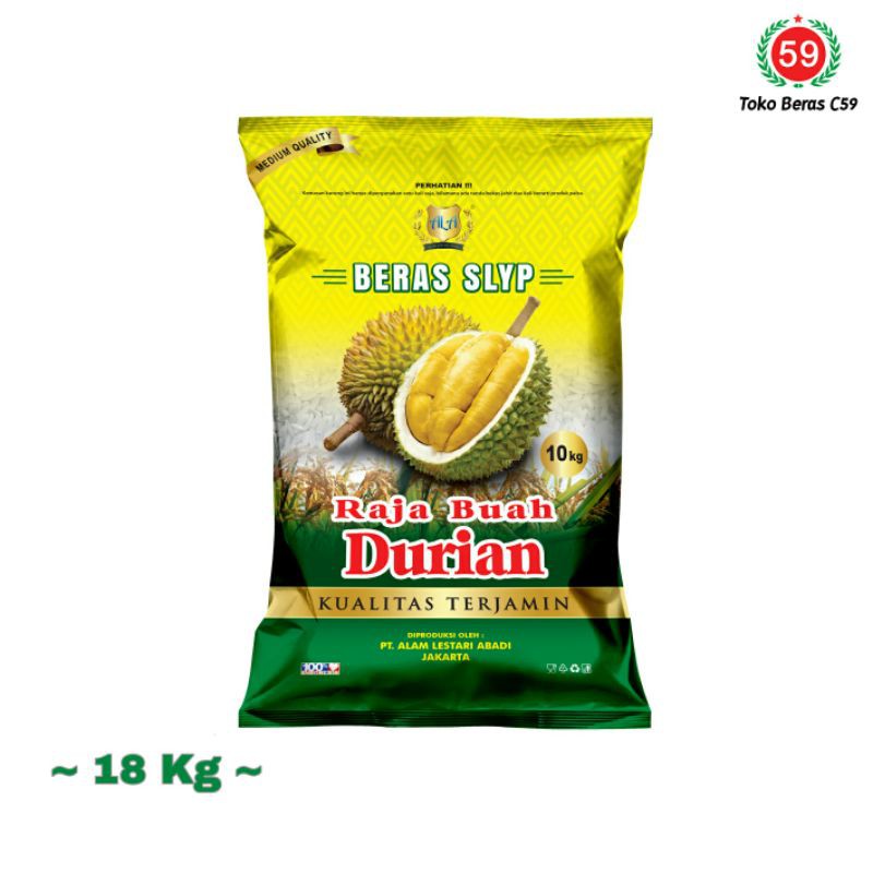 

Beras (MEDIUM) Raja Buah "Durian" 18 kg
