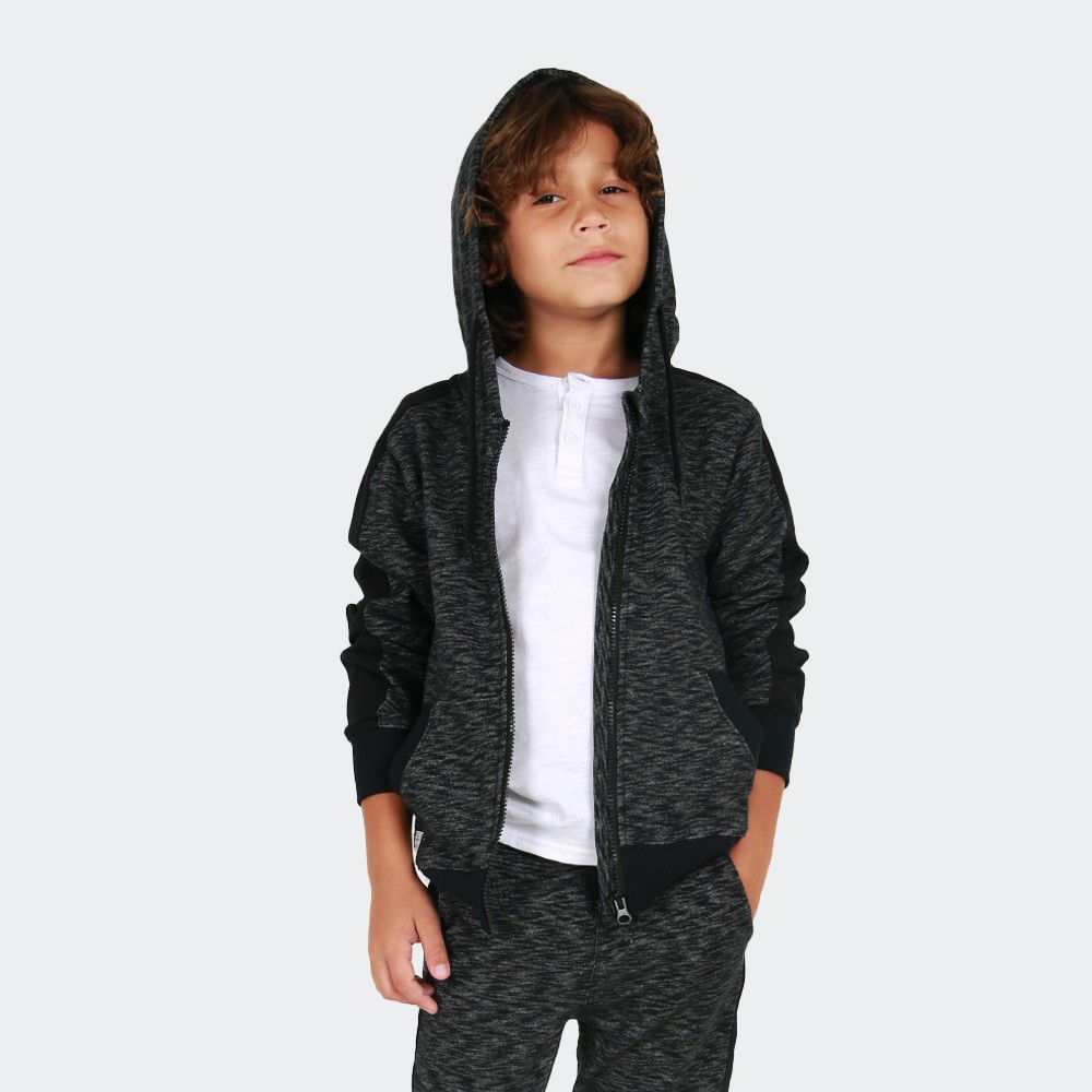 Celcius kids Hoodie With Zipper A8545K Hitam