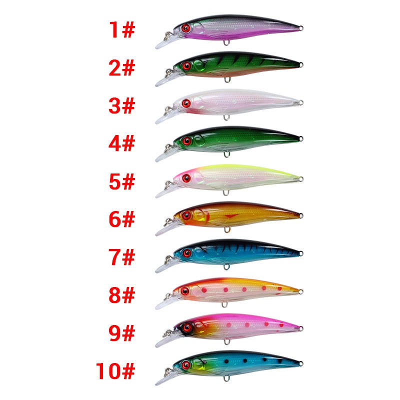 25Pcs 11cm/13.5g Floating Minnow Umpan Pancing Swimbait Fishing Lure Ikan Wobbler Bait Bass Kail