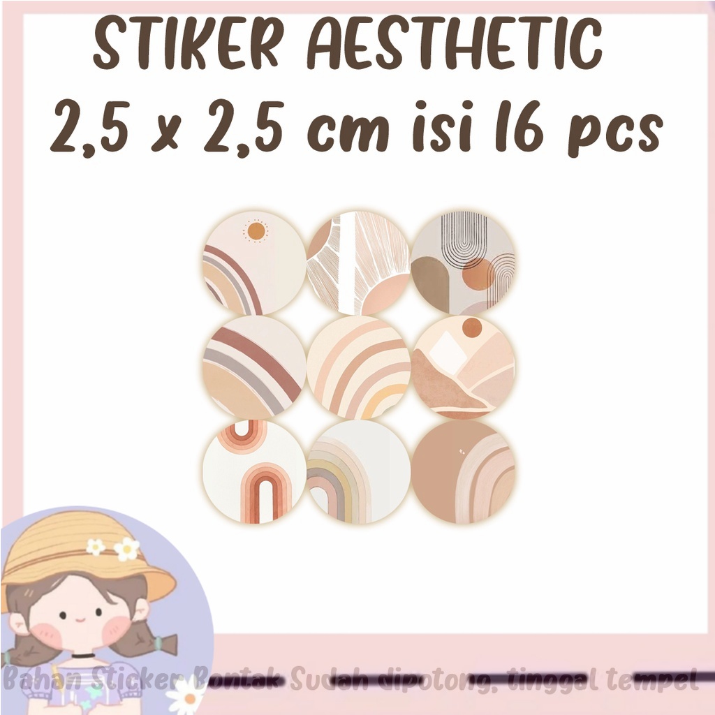 

(HNR)STIKER BULAT LUCU KAWAI HEWAN/ AESTHETIC/ ANIME / RUSTIC / BIAS/ CUSTOM