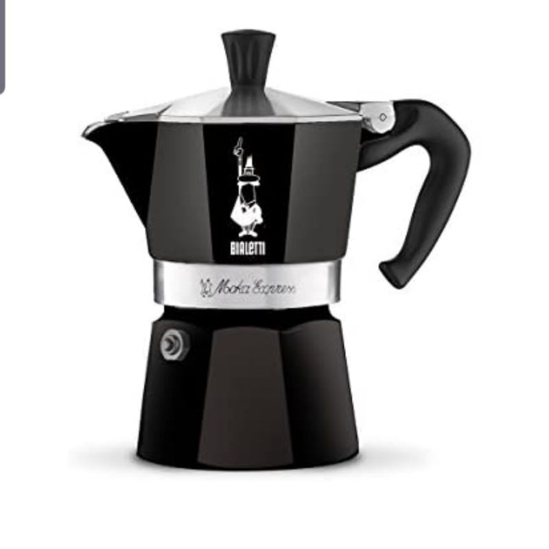 Jual Bialetti Moka Express Coffee Maker For 3 Cups - Black | Shopee ...