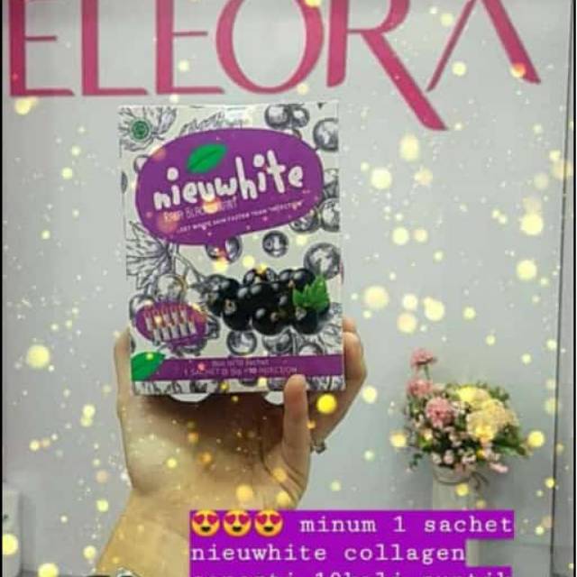 ELEORA NIEUWHITE minuman pemutih badan BPOM+ HALAL