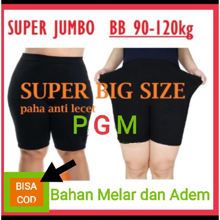 SHORT PANTS SUPER JUMBO BB 40 SAMPAI 120 KG CELANA DALAM WANITA BISA COD