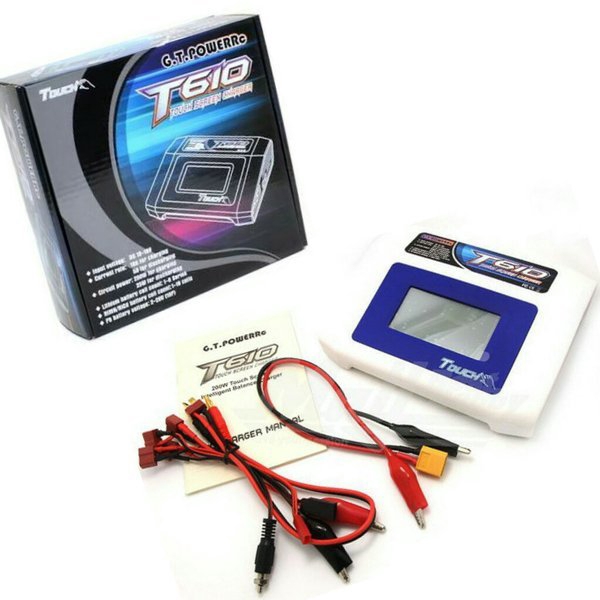 G.T.POWERrc T610 200W 1-6S Lipo Battery Balance Charger Touch Screen