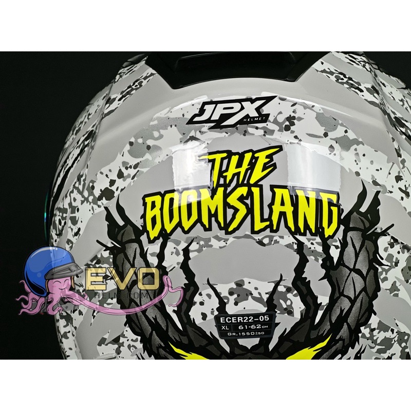 HELM JPX X-819 VALKYRIE BOOM SLANG ( ONGKIR 2KG ) - JPX BOOMSLANG HELM FULL FACE JPX ORI