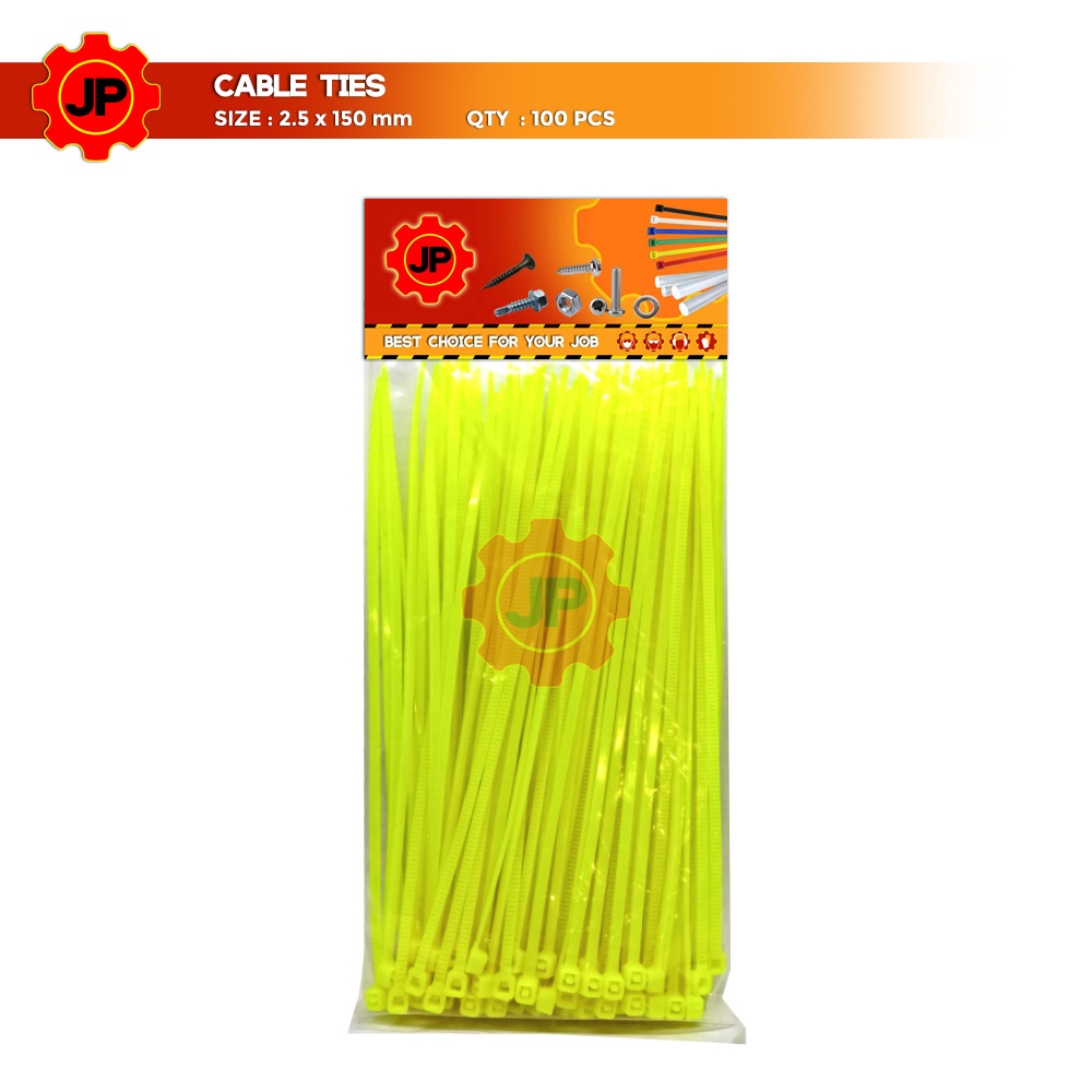 KABEL TIES 2.5 x 150 MM KUNING - PENGIKAT KABEL TIS - CABLE TIE 100 PC