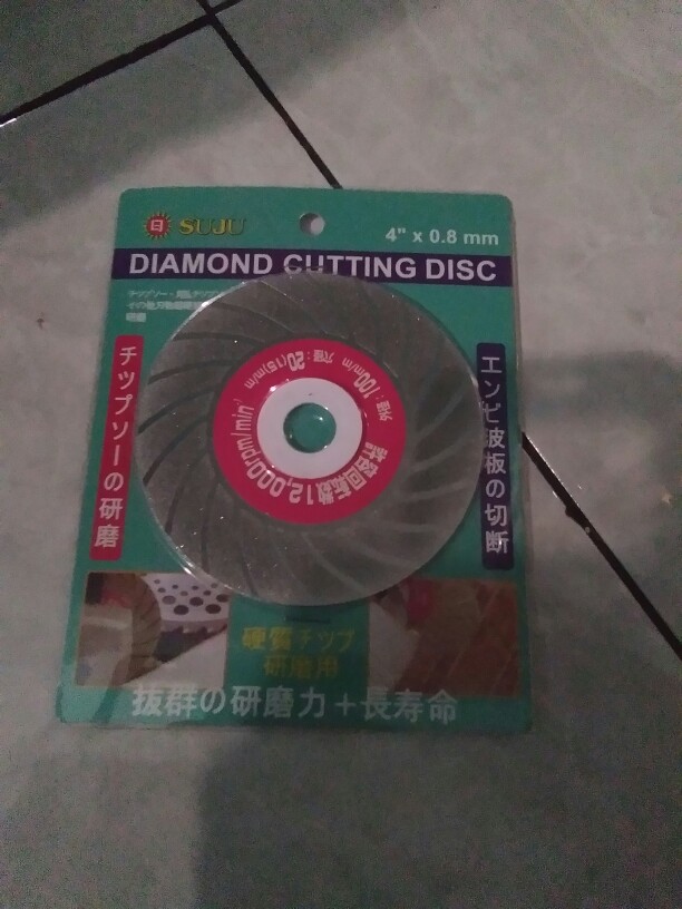 Mata Pisau Potong Batu, Keramik, Granite 4x0,8mm Suju Merah