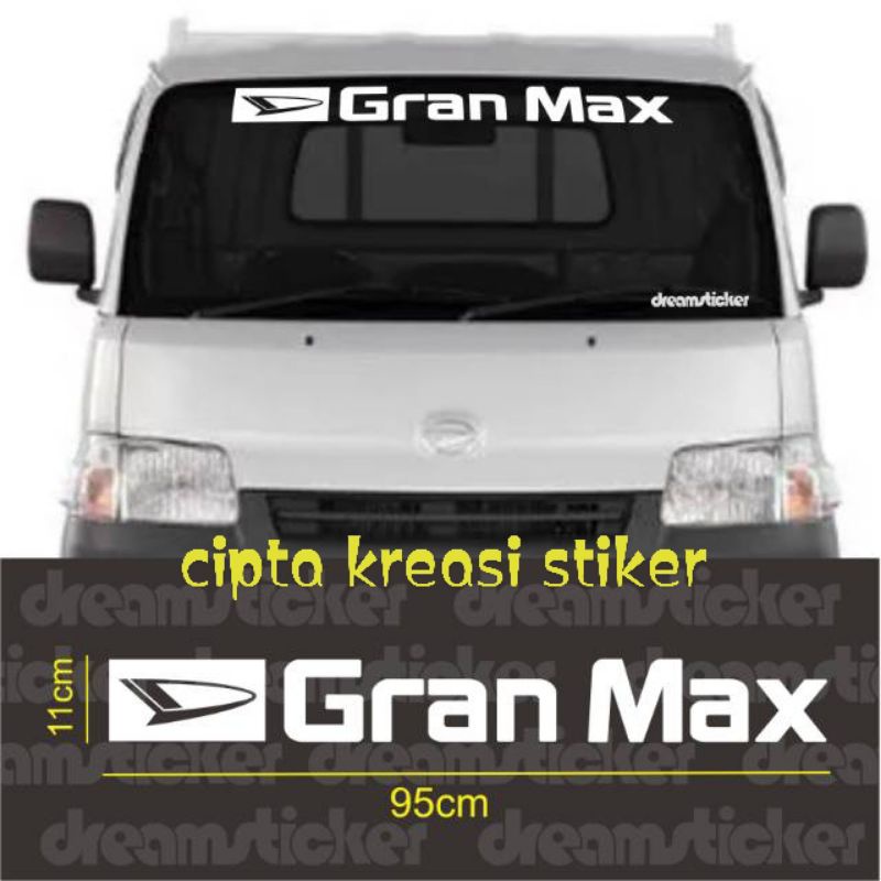 stiker cutting variasi kaca depan stiker mobil Daihatsu grand max