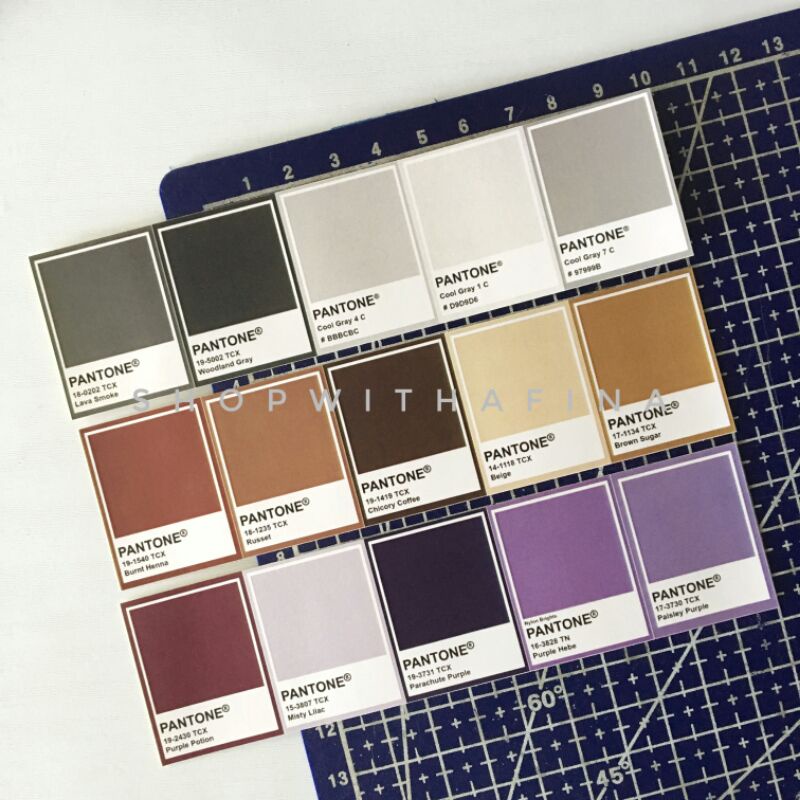 

Sticker Aesthetic | (1 Strip) Sticker Pantone Strip | SHOPWITHAFINA