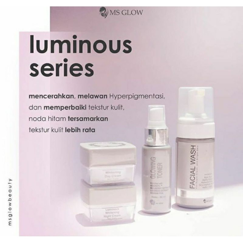 MS GLOW Paketan Dan Eceran TONER, FACIAL WASH, NIGHT CREAM, DAY CREAM,SERUM