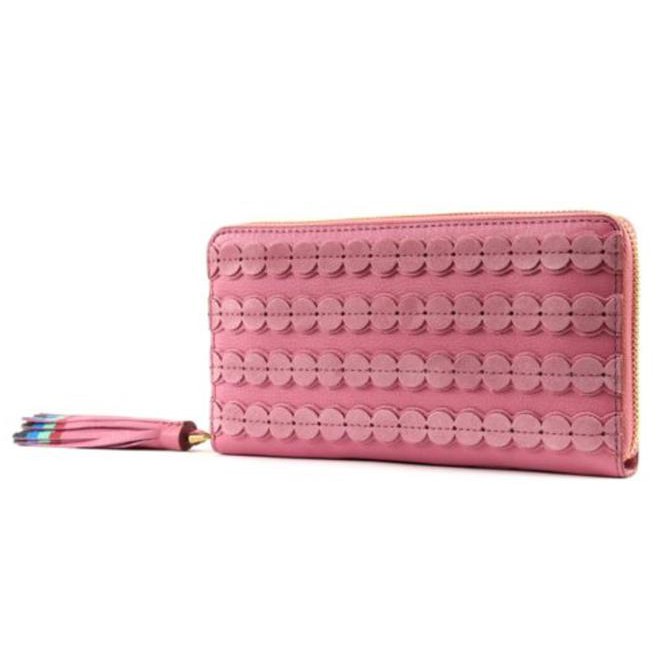 Dompet Kulit Wanita Fossil Caroline Wild Rose P33 New