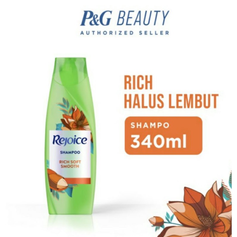 Rejoice Shampoo Rich Halus Lembut 340ml
