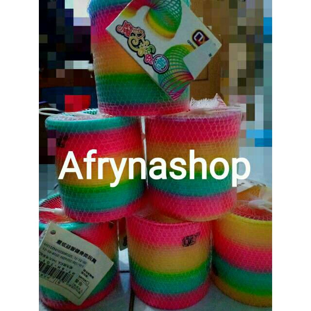 Rainbow spiral spring pegas per pelangi slinky