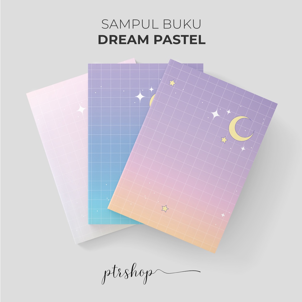 

PROMO SAMPUL BUKU BOOK COVER A5/B5 DREAM PASTEL EDITION | ptrshop.id