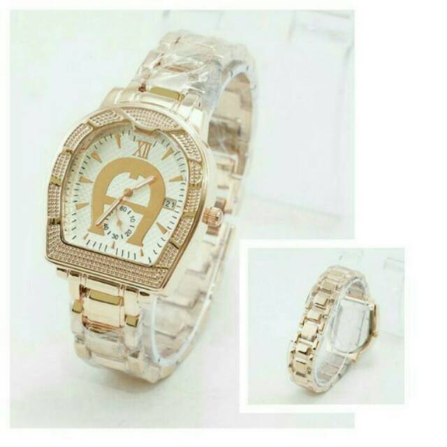 jam tangan wanita aigner rantai