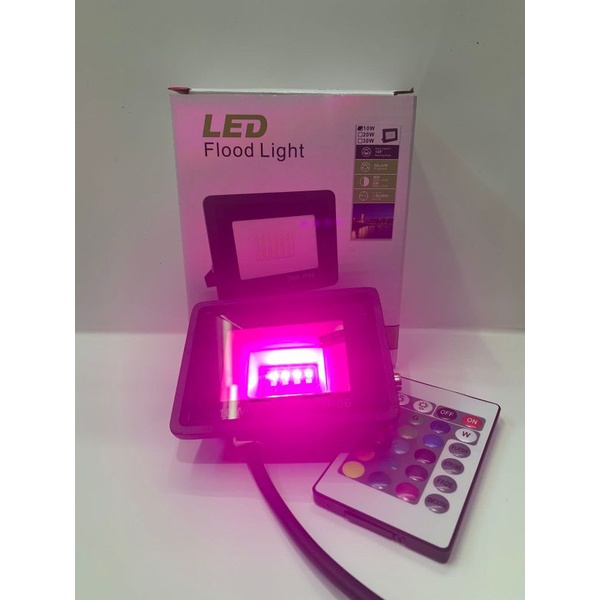 Lampu Sorot RGB Warna Warni 10W 10 Watt Slim