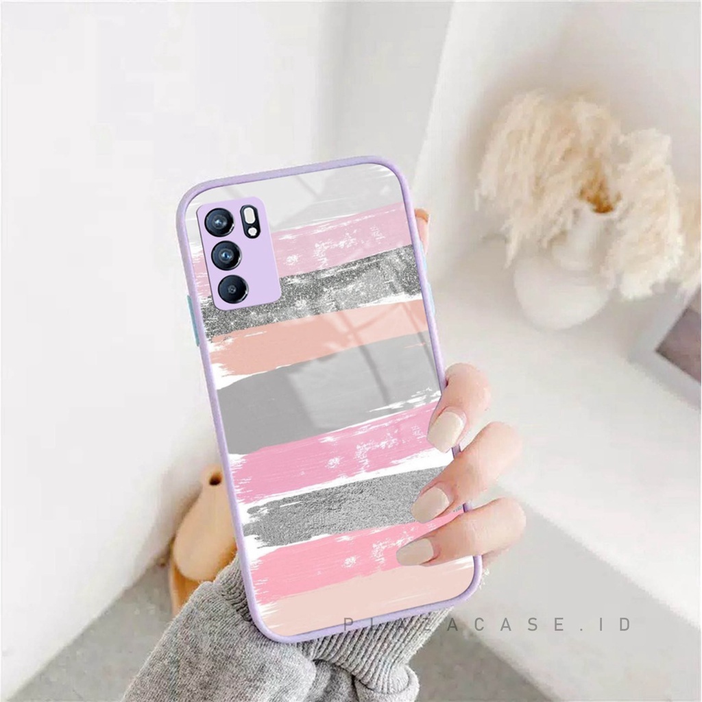 Softcase Glass Kaca - K117 -  For Oppo  A16 A54 A15 A5S RENO 5 RENO 5F RENO 6 - Case Lucu - Case Oppo A54 - Casing Hp Oppo A16 - Casing Hp Oppo A15 - Kesing Oppo A5S - Softcase RENO 5 - Casing RENO 5F - Sarung Hp RENO 6 4G - Case A54 - Plazacase