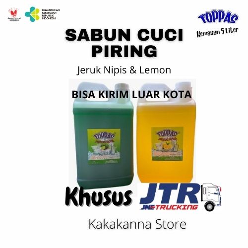 Sabun Cuci Piring 5 Liter Pencuci Piring 5 Liter Toppas Izin Kemenkes Khusus Kargo Bisa Kirim Luar Kota