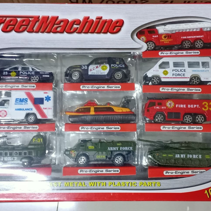 DIECAST MINIATUR DCS293 MOBIL SET STREET MACHINE