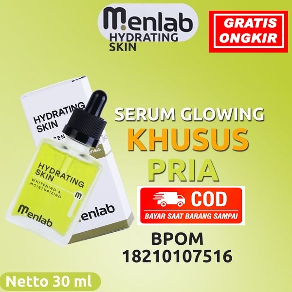 Menlab Hydrating Skin Serum Wajah Mengecilkan Pori-Pori Dan Mencerahkan Untuk Pria