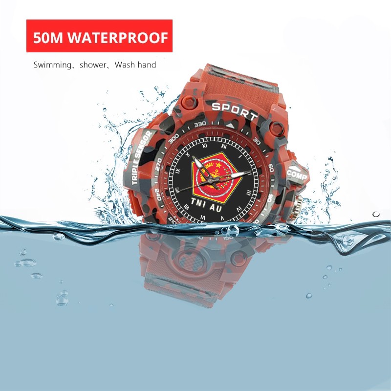 (SPECIAL EDITION) JAM TANGAN LOGO MABES TNI WATER RESISTANT NO.16