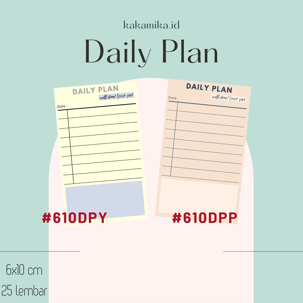 

Memo Pad / Note Pad Aesthetic - Daily Plan ( bisa COD )