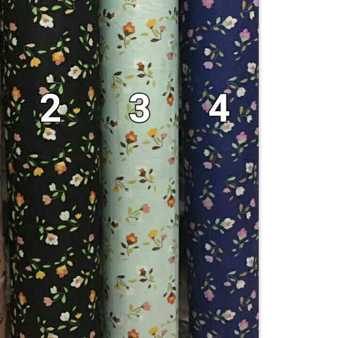 ☄ [Toko kain grosir] Kain Mukena Kain Gamis Kain Katun Jepang motif Haruka ♂