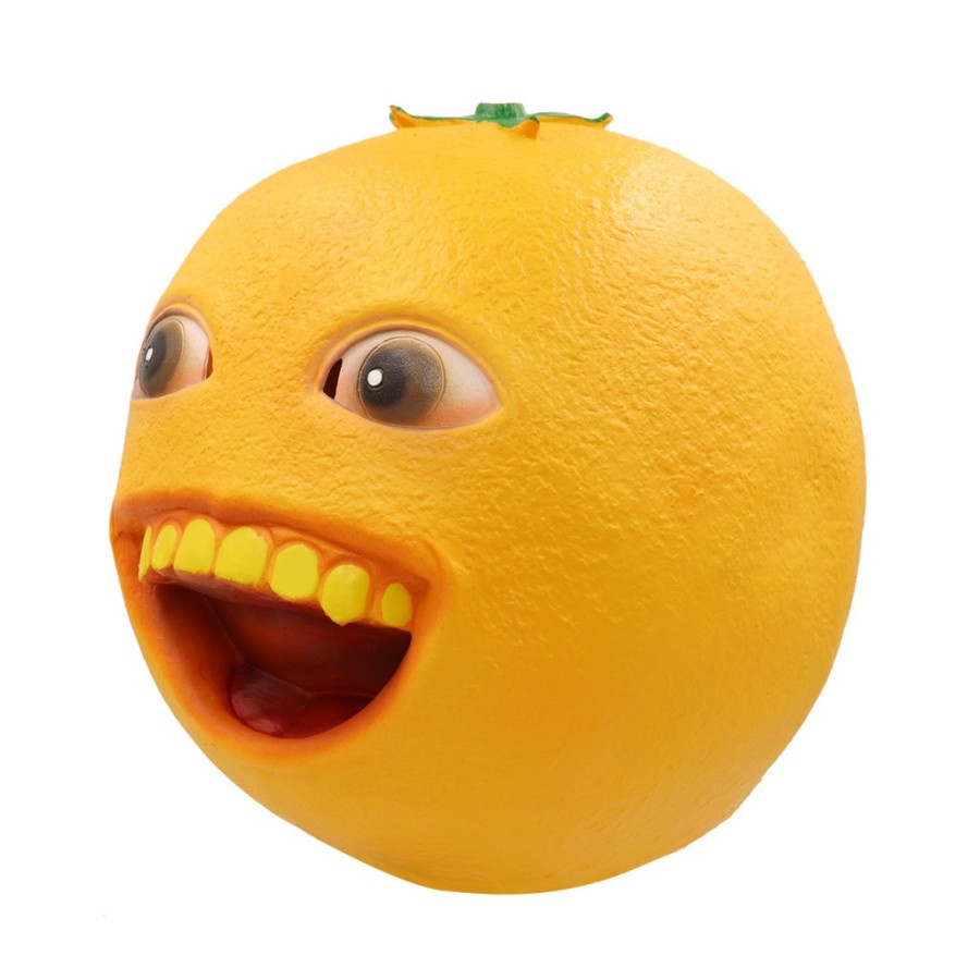 TOL-76 topeng latex jeruk annoying orange prank halloween