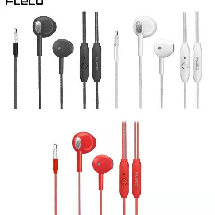 Handsfree Headset FLECO FL-56 Earphone Super bass Premium Quality