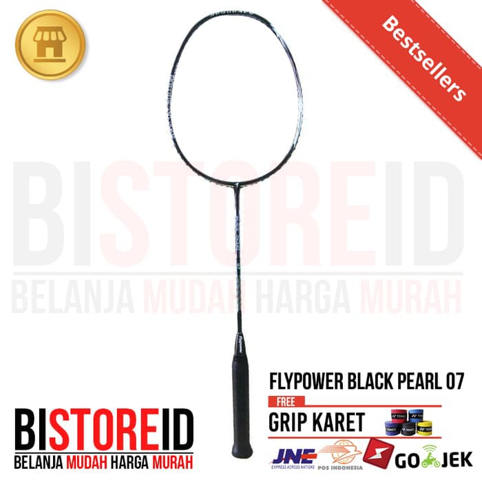 Raket Badminton /  Bulutangkis Flypower Black Pearl 07 