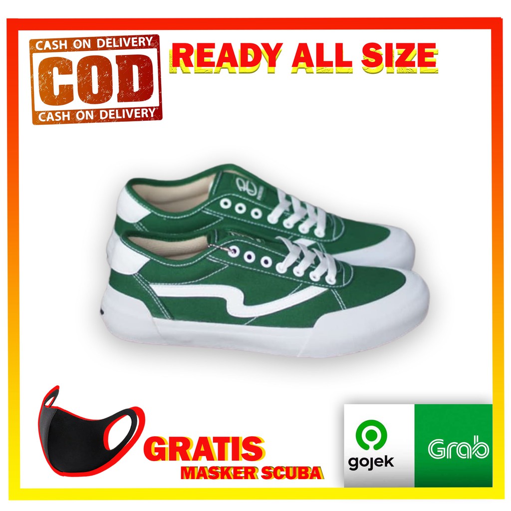 Sepatu PATROBAS IVAN LOW FOREST GREEN Original – Brand Lokal Shoes Petrobas Official Store Hijau