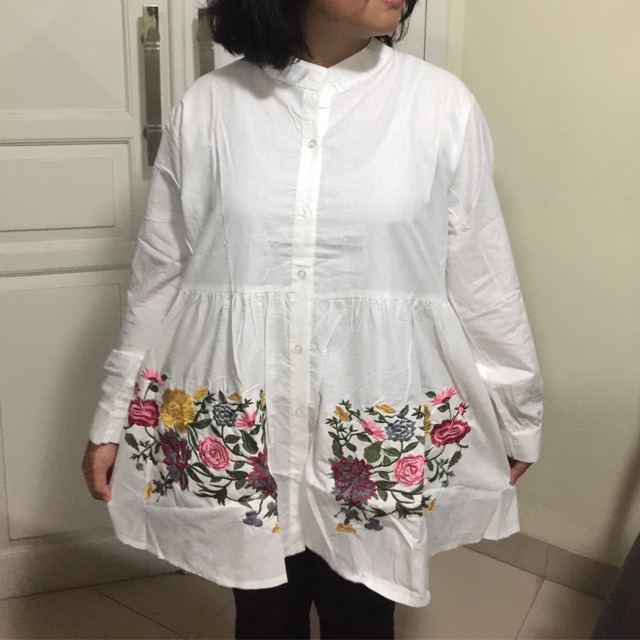 Atasan jumbo bordir bawah