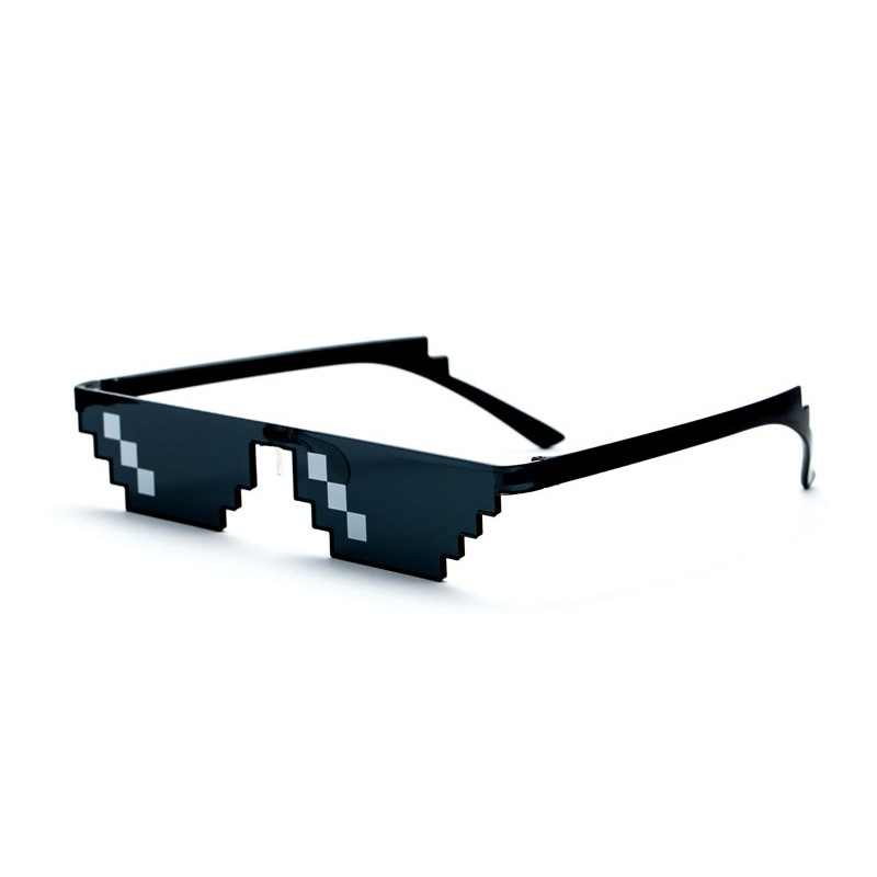 Anti UV Pixel Thug Life Sunglasses - Kacamata Pria &amp; Wanita - PIXEL (Group) FREE Sarung