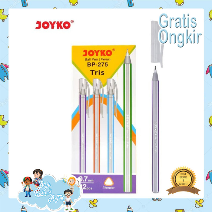 

MURAH Pulpen / Ballpoint Joyko BP-275 / Tris 0.7 mm (12pcs)