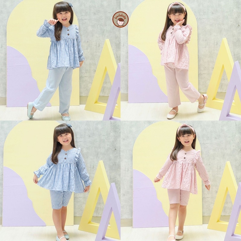 RAMIES Series Set Couple Anak / Setelan Baju Muslim Couple Anak 6bln-8thn