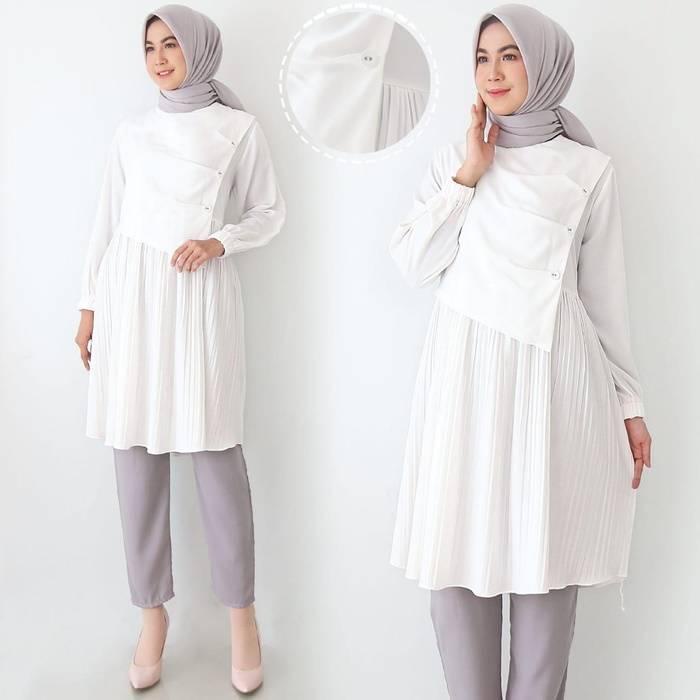 Tunik Muslimah Putih Modesee