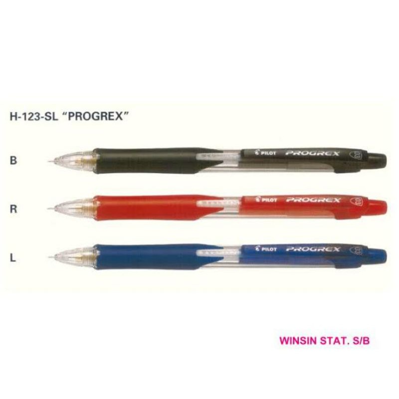 

Pensil Mekanik PILOT Progrex 0.3mm / Mechanical Pencil H-123-SL