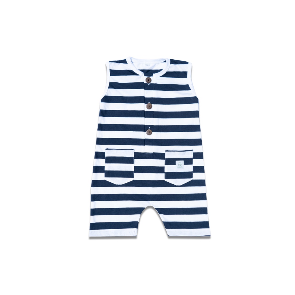 Heyliam Romper Kutung Anak Bayi 0 - 5 Tahun-NAVY STRIPE