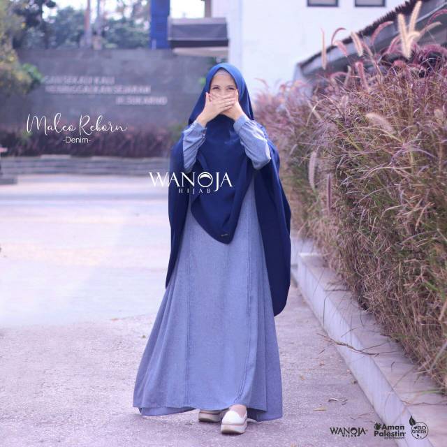 Maleo Dress " Denim " by Wanoja Hijab