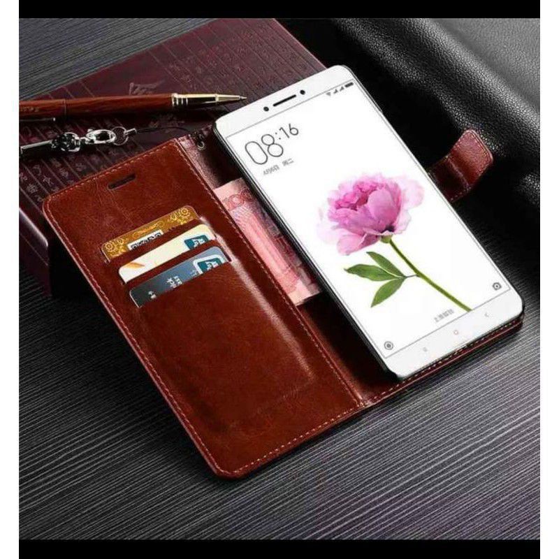 Case Flip Cover Leather Kulit Asli Vivo Y53s